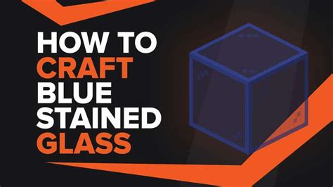 How To Make Blue Stained Glass Pane In Minecraft