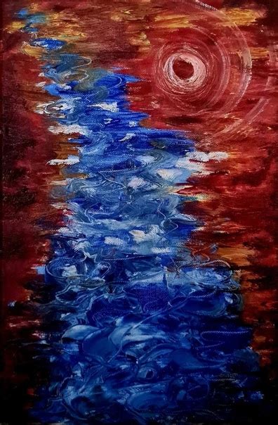 Картина "НЕКТАР" Формат А3, холст на подрамнике, масло.Абстракция ...