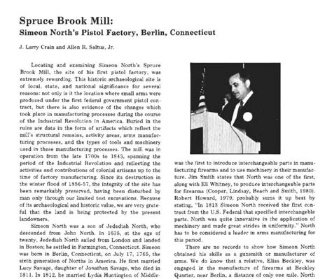spruce brook mill simeon norths pistol factory berlin connecticut