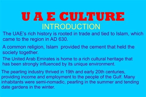 Culture Of Uae Ppt