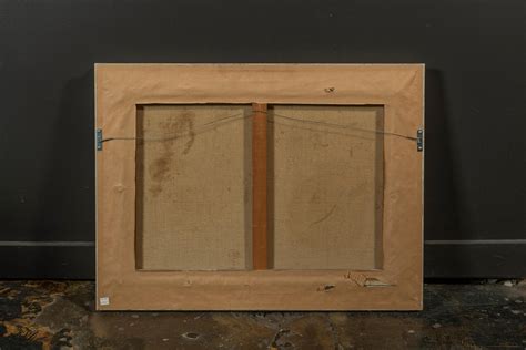 Framed Reclining Nude Oil On Canvas By French Painter Georges Pierre Guinegault For Sale At 1stDibs