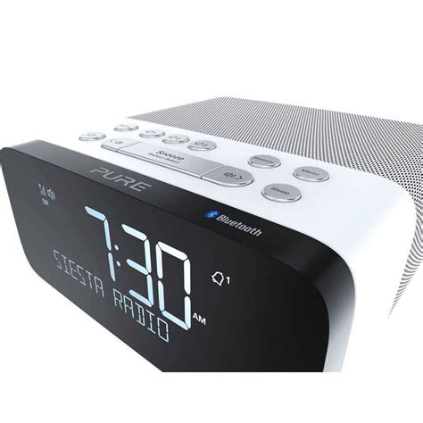 Dab Digital Clock Radio With Bluetooth Pure Siesta Rise S Graphite