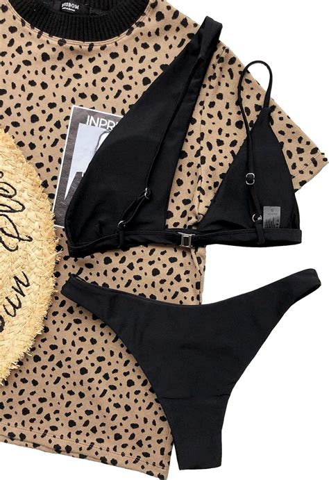 Amazon Lilosy Sexy Cutout One Shoulder Bikini High Cut Brazilian Bikini Swimsuit Set