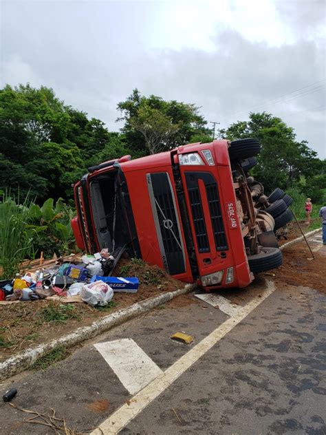 Carreta Tomba Na Rodovia Do Caf Rede Noticia Es