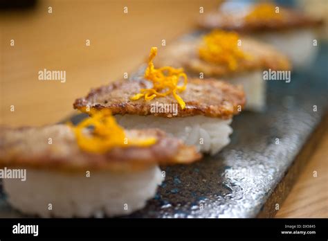 Goose Liver Sushi Hi Res Stock Photography And Images Alamy