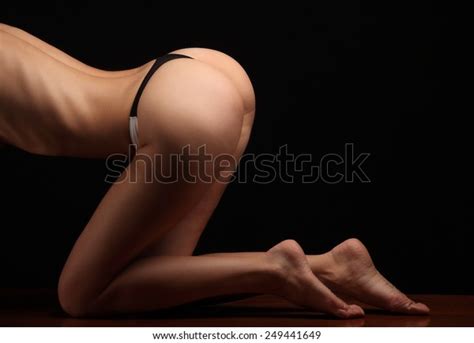 Sexy Butt Ass Girls Black Underwear Stock Photo Shutterstock