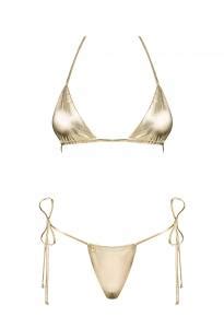 Sexy Goldener Mikro Bikini Gogo Style Von Obsessive