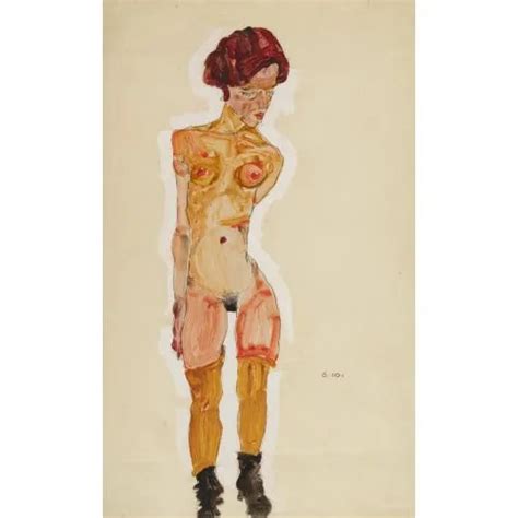 Egon Schiele Standing Nude Arthipo