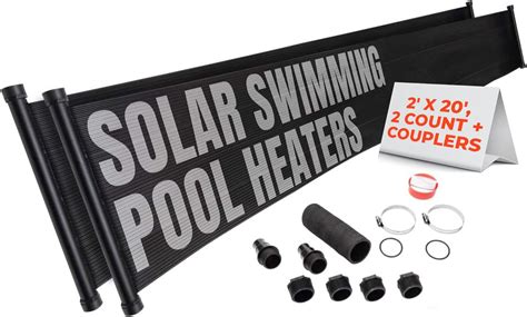 Sunquest Solar Pool Heater Panels 2 2ft X 20ft Collectors W Hose