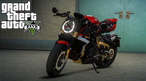 Grand Theft Auto V สอนลงMod รถ 2019 MV Agusta Brutale 1000 Serie Oro