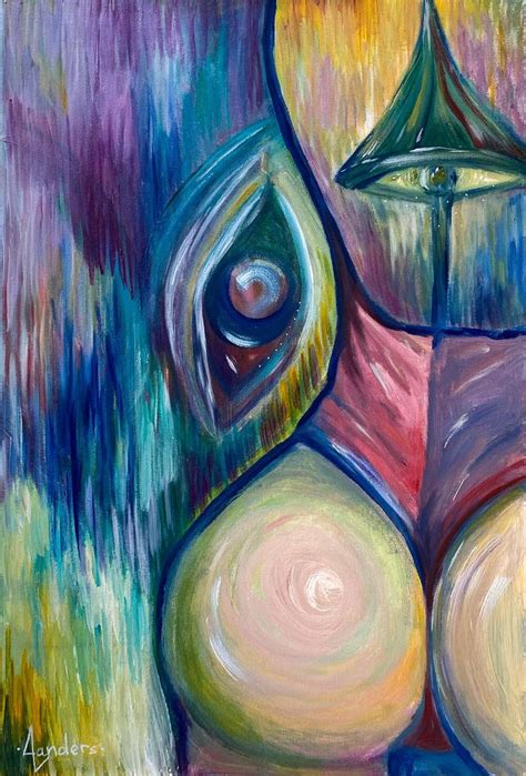 THE WILD LION Acrylic Nude Buttocks Erotic Girl Sex Booty Pop Lamp Mashroom Swimsuit Painting