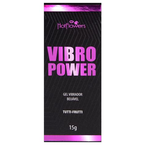 Vibro Power Gel Beij Vel Vibrador G Hot Flowers