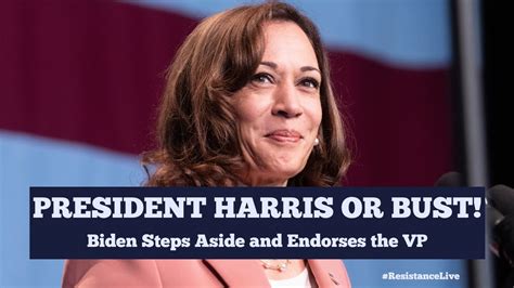 Biden Steps Aside And Endorses Kamala Harris Strategy That We All Need