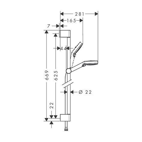 Hansgrohe Pack Ecostat 1001 Cl Mitigeur Thermostatique Bain Douche