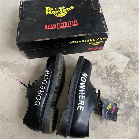 Dr Martens X Sex Pistols 1925 Black Smooth Dm Docmart Steel Toe Not