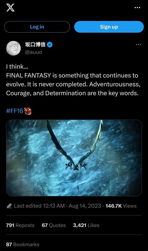 Hironobu Sakaguchi on what Final Fantasy is : r/FinalFantasy