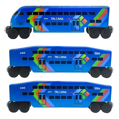 Tri-Rail MP36 Train Set – The Whittle Shortline Railroad - Wooden Toy