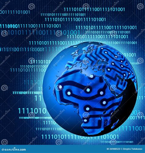 global technological progress stock illustration illustration