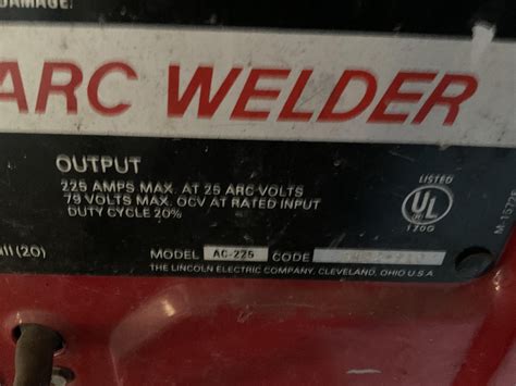 Lincoln Ac 225 Amp Welder Bigiron Auctions