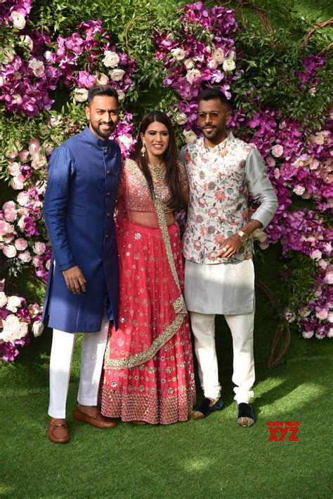 Mumbai Krunal Pandya And Hardik Pandya At Akash Shloka Wedding