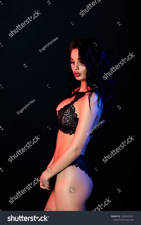 Sexy Woman Lace Black Sensual Lingerie Stock Photo Shutterstock