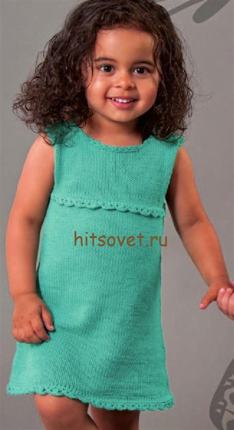 Вязание спицами платье для девочки 5 6 лет схемы и описание