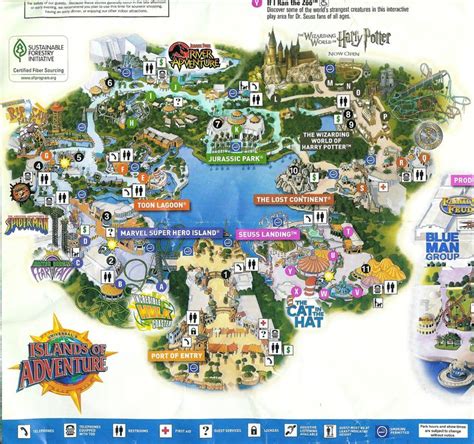 2010 2 Park Universal Orlando Map