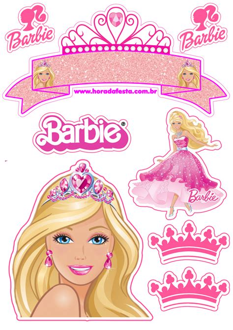 Festa Pronta Lindos Topos De Bolo Tema Barbie Para Deixar Seu