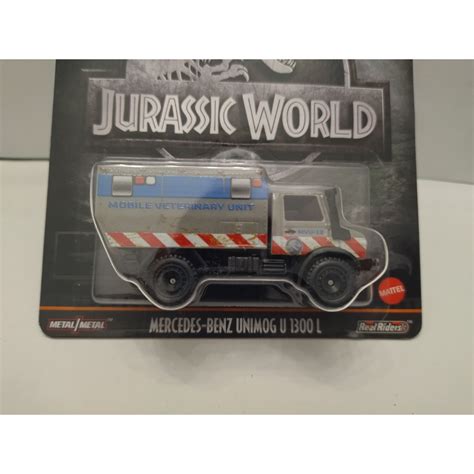 Mercedes Benz Unimog U L Jurassic World Grey Hot Wheels Premium Bcn Stock Cars