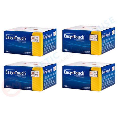Easytouch Insulin Syringes 31g 3cc 516 100bx Pack Of 4