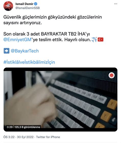 Güvenlik güçlerine üç Bayraktar TB2 daha teslim edildi