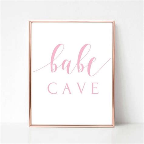 Babe Cave Printable Pink