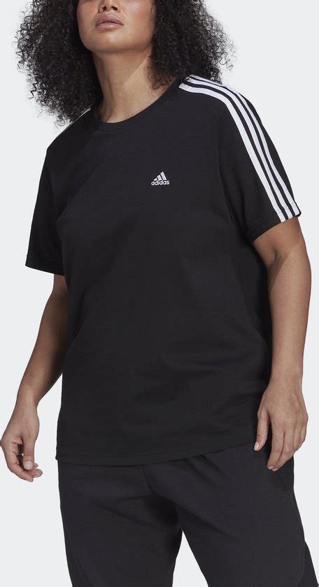 Adidas Sportswear Essentials Slim 3 Stripes T Shirt Grote Maat