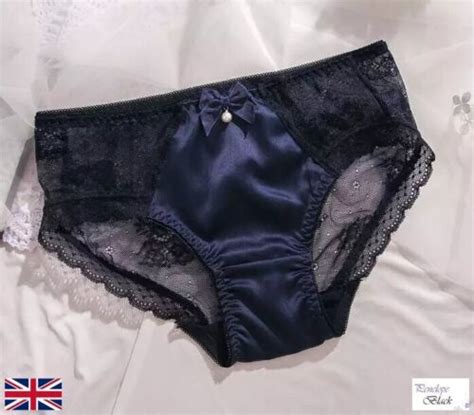 Sexy Men Briefs Silk Lace Panties Knickers Sissy Lingerie Knickers Size L Ebay