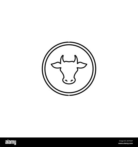 Logo De Leche Con Producto De Vaca Del Vector De La Naturaleza Imágenes