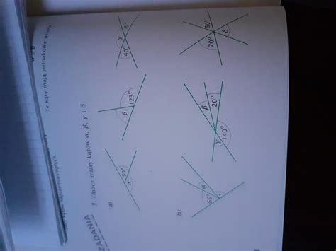 Oblicz miary kątów oznaczone greckimi literami Brainly pl