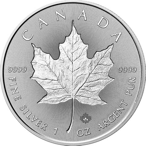 Kanada Incuse Maple Leaf Oz Silber