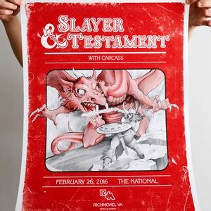 Slayer S Dungeons Dragons Player S Manual Gig Poster Etsy