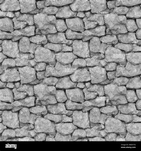 Seamless Illustration Texture Of A Stone Wall Part Of A Stone Wall