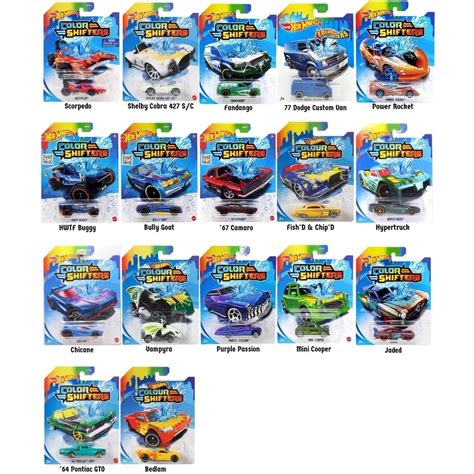 Carrinho Muda De Cor Color Shifters 1 64 Hot Wheels Mattel Shopee Brasil