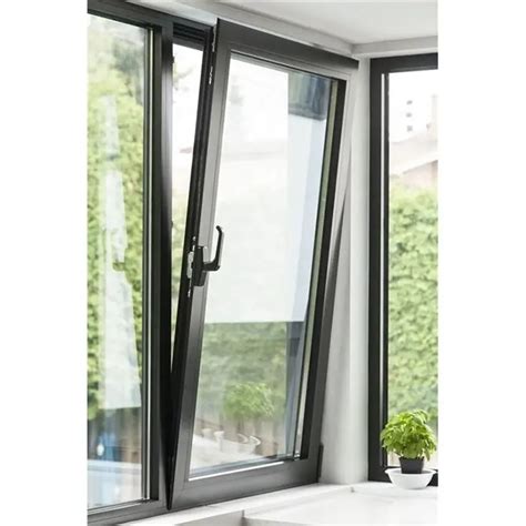 Energy Saving Black Doors Windows Thermal Break Tilt And Turn Window