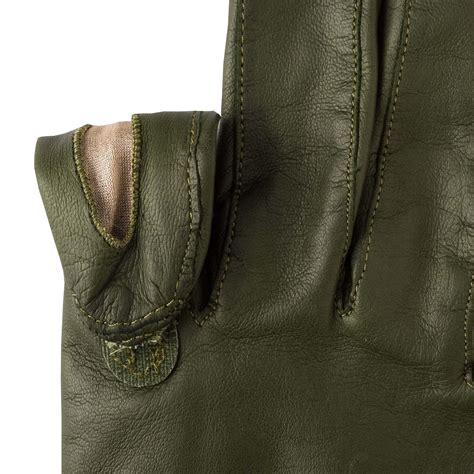 Green Leather Shooting Gloves (Right Handed) | Men's Country Clothing