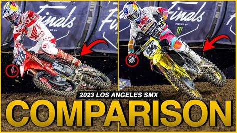 Los Angeles Smx Comparison Ft Jett Lawrence Ken Roczen And