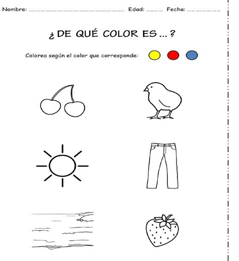 Hoja De Trabajo De Los Colores Primarios Y Secundarios Pdf Elon