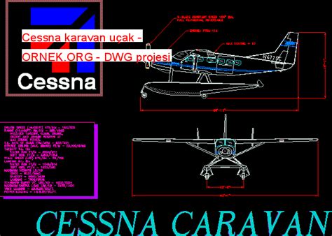 Proje Sitesi Cessna Karavan U Ak Autocad Projesi