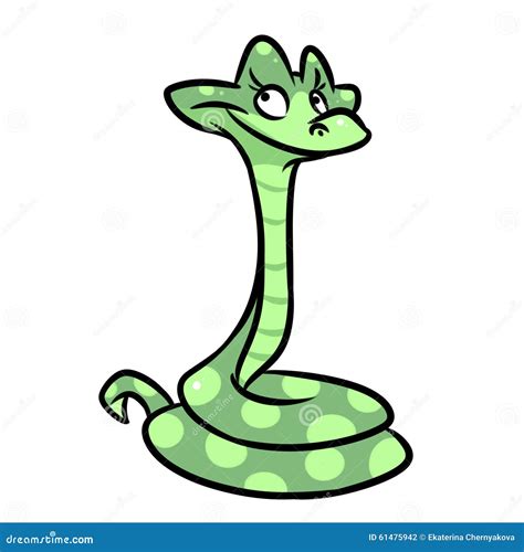 Snake Smile Cartoon Illustration Stock Illustration Illustration Of