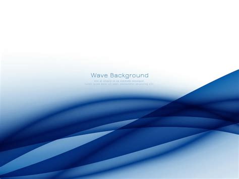 Abstract Elegant Blue Wave Background Vector