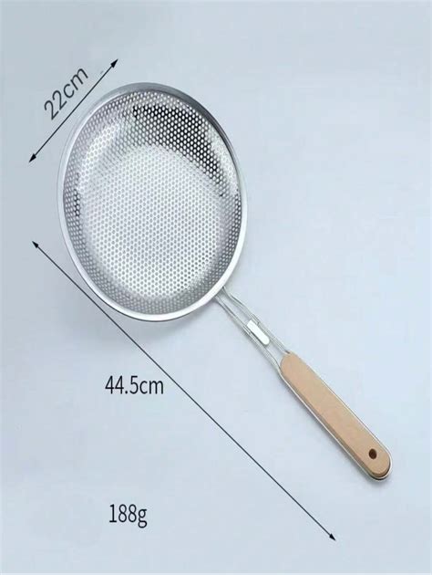 Perforated Ladle Skimmer With Wooden Handle Stainless Steel Hot Pot Strainer For Sale Australia