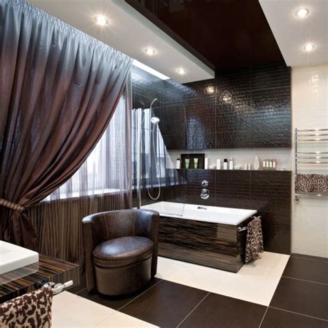 35 Dark Brown Bathroom Floor Tile Ideas And Pictures