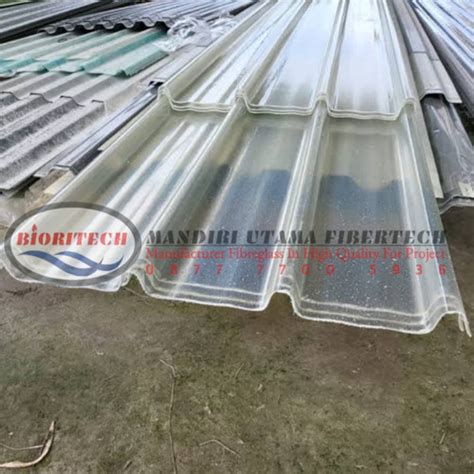 Jual Atap Gelombang Fiberglass Atap Gudang Frp Anti Uv Kab